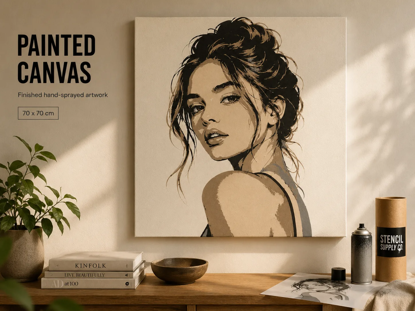 Painted Canvas example