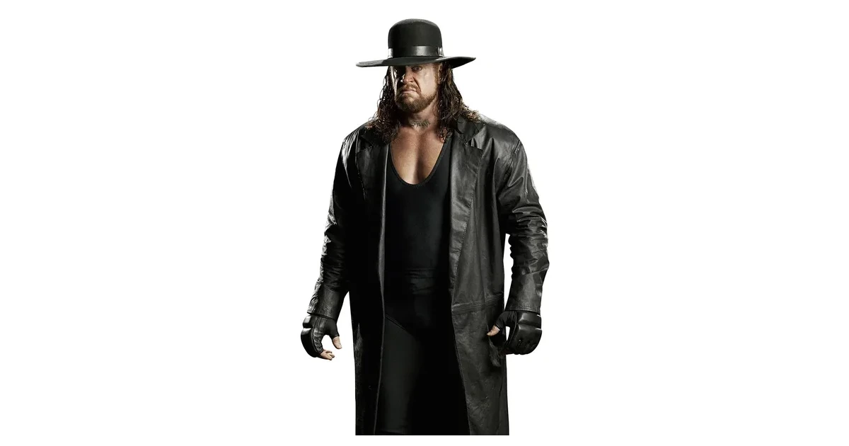 Publicity photo of The Undertaker before turning it into a stencil