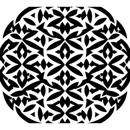 Seed of Life pattern repeating — free printable stencil